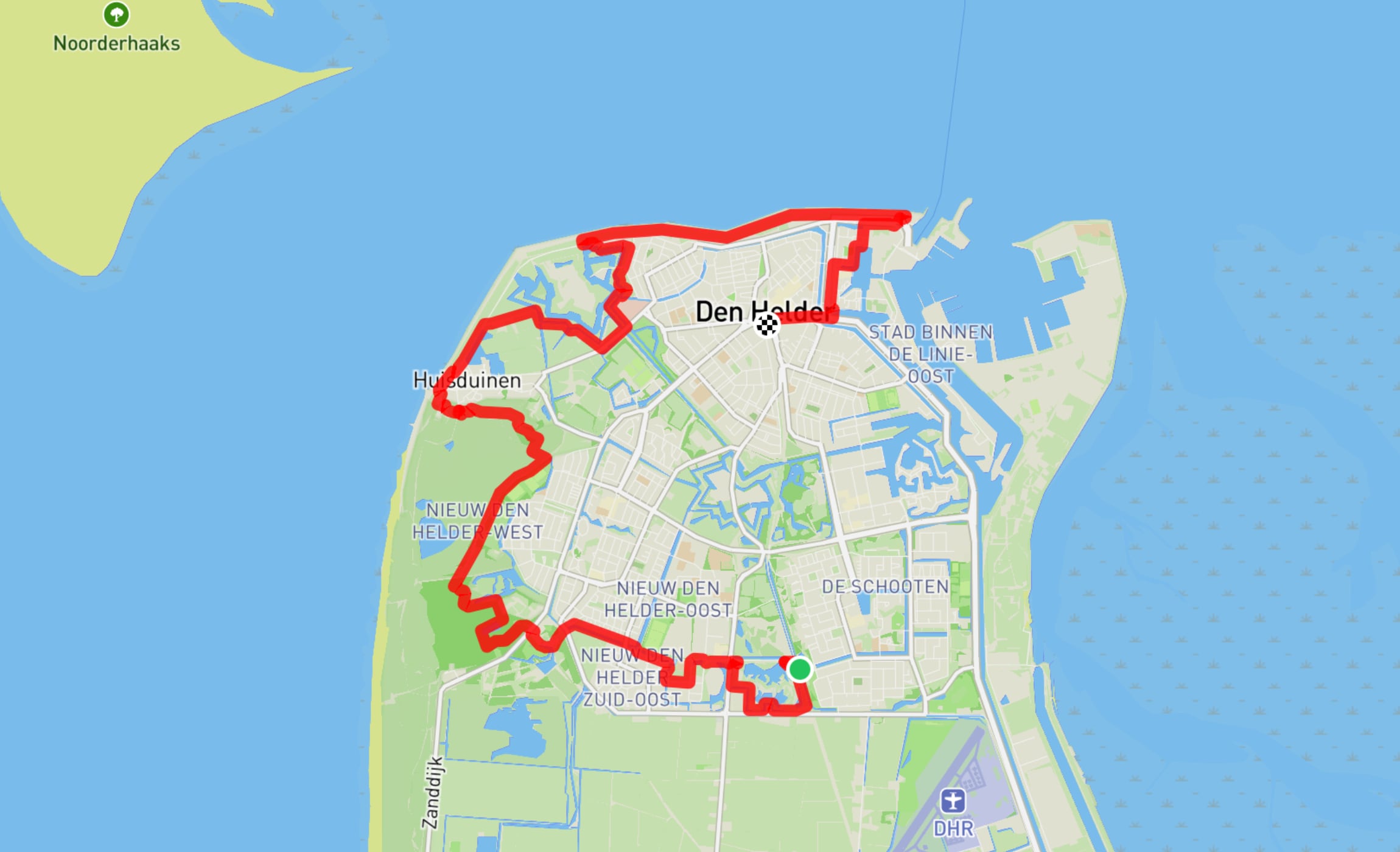 Map of NS Helderse Duinen