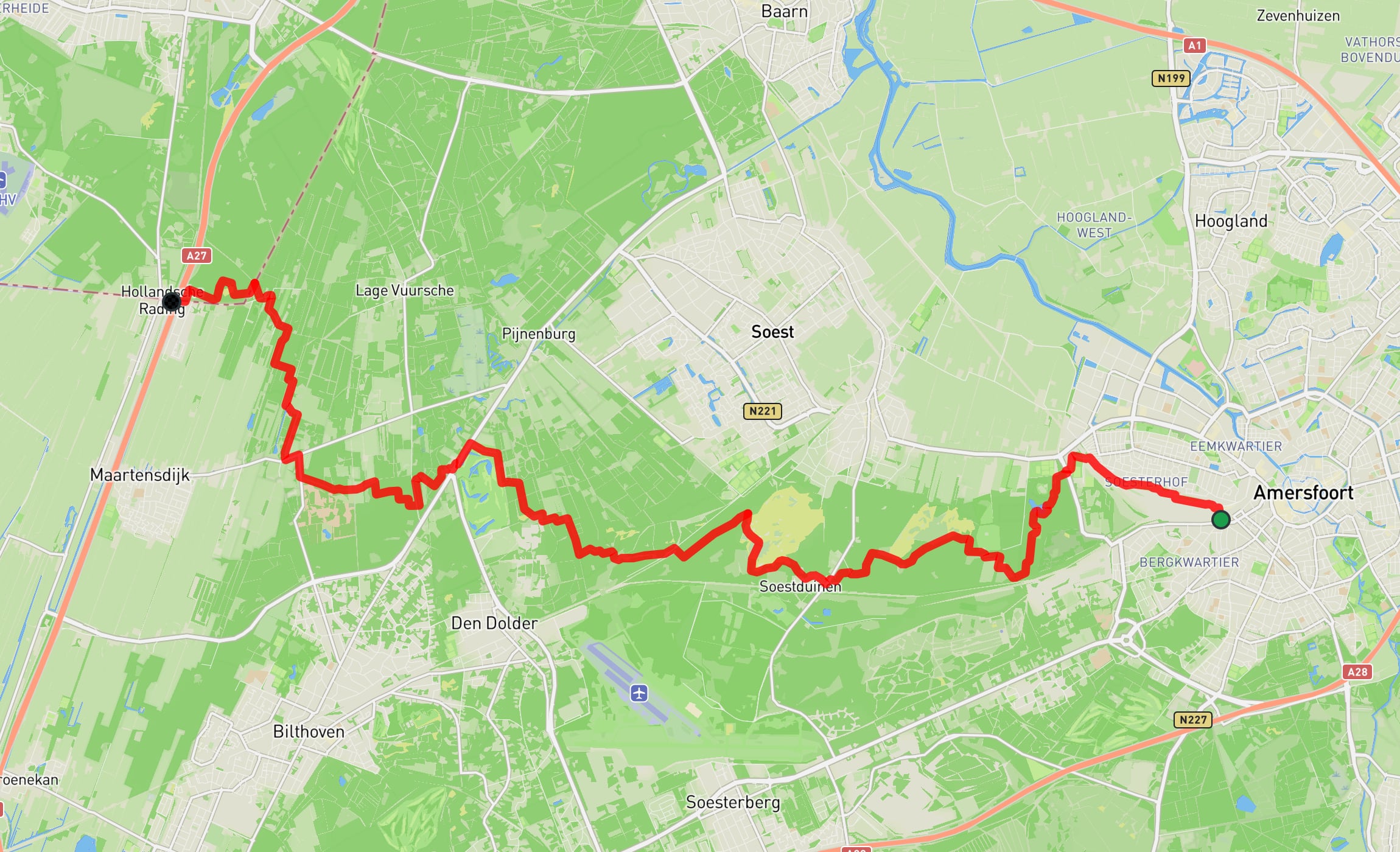 Map of NS Lange Duinen