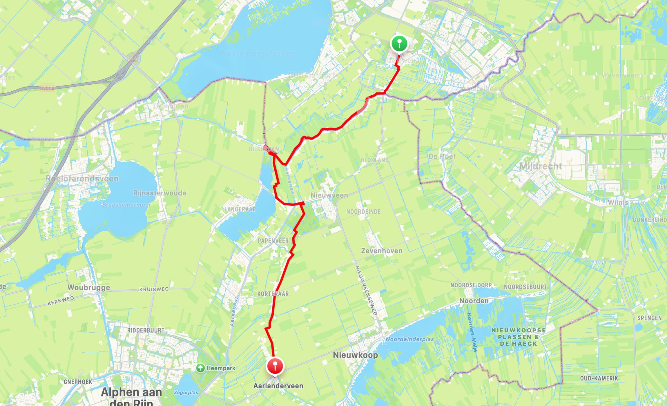 Map of Pelgrims Path part 03