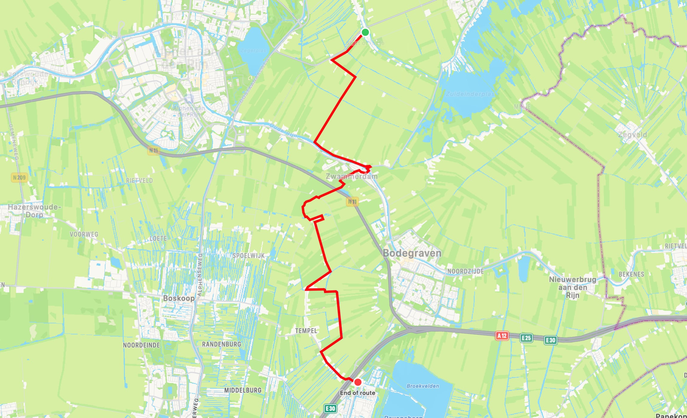 Map of Pelgrims Path part 04