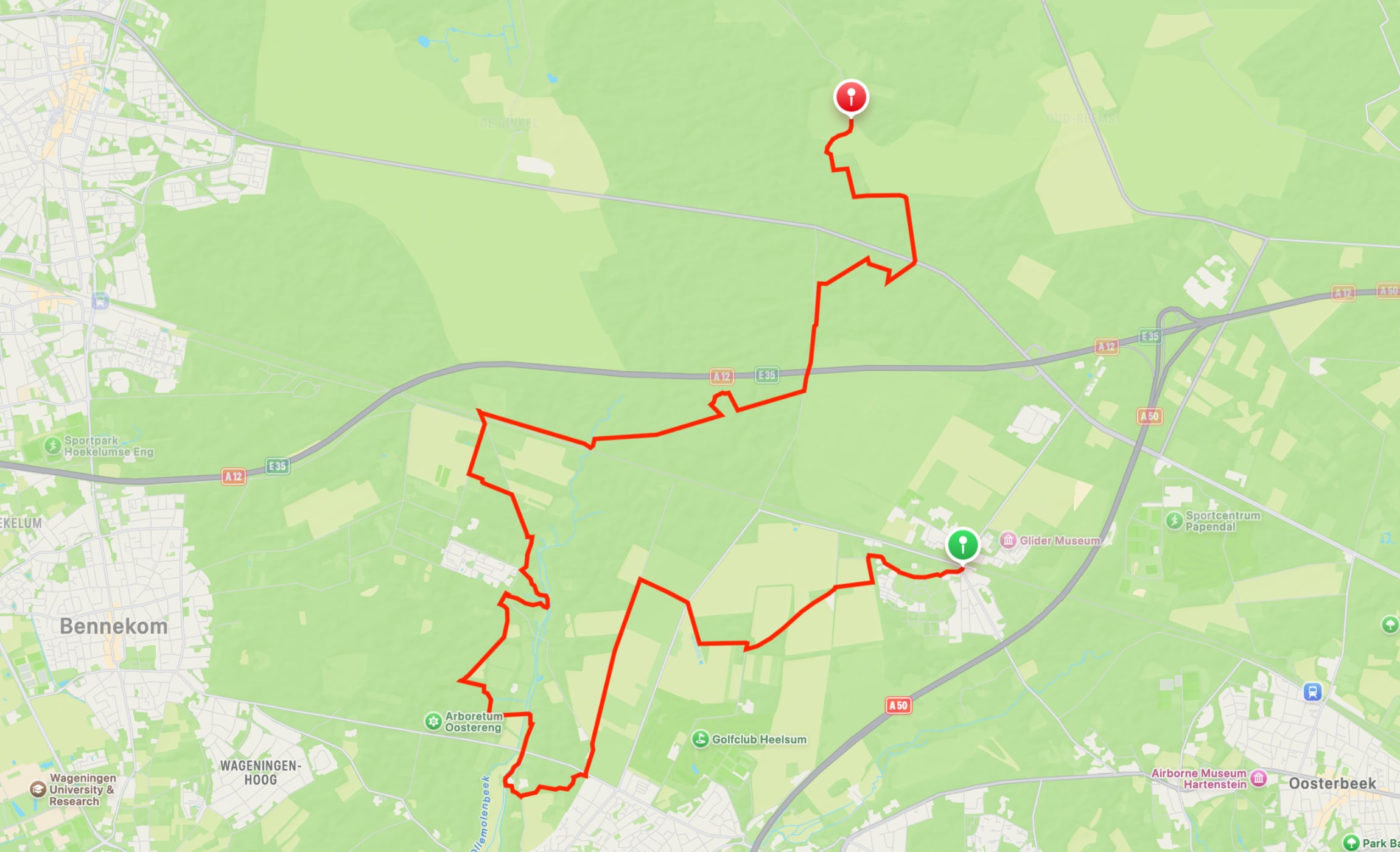 Map of Veluwe Wander Trail part 02