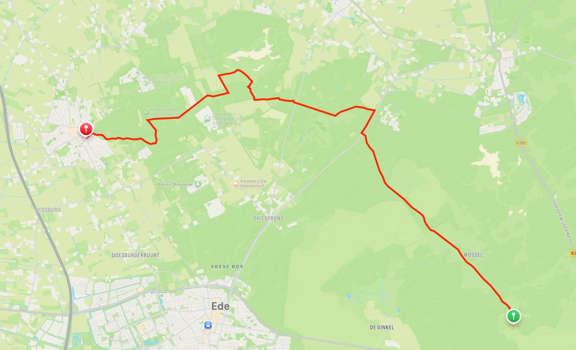 Map of Veluwe Wander Trail part 03