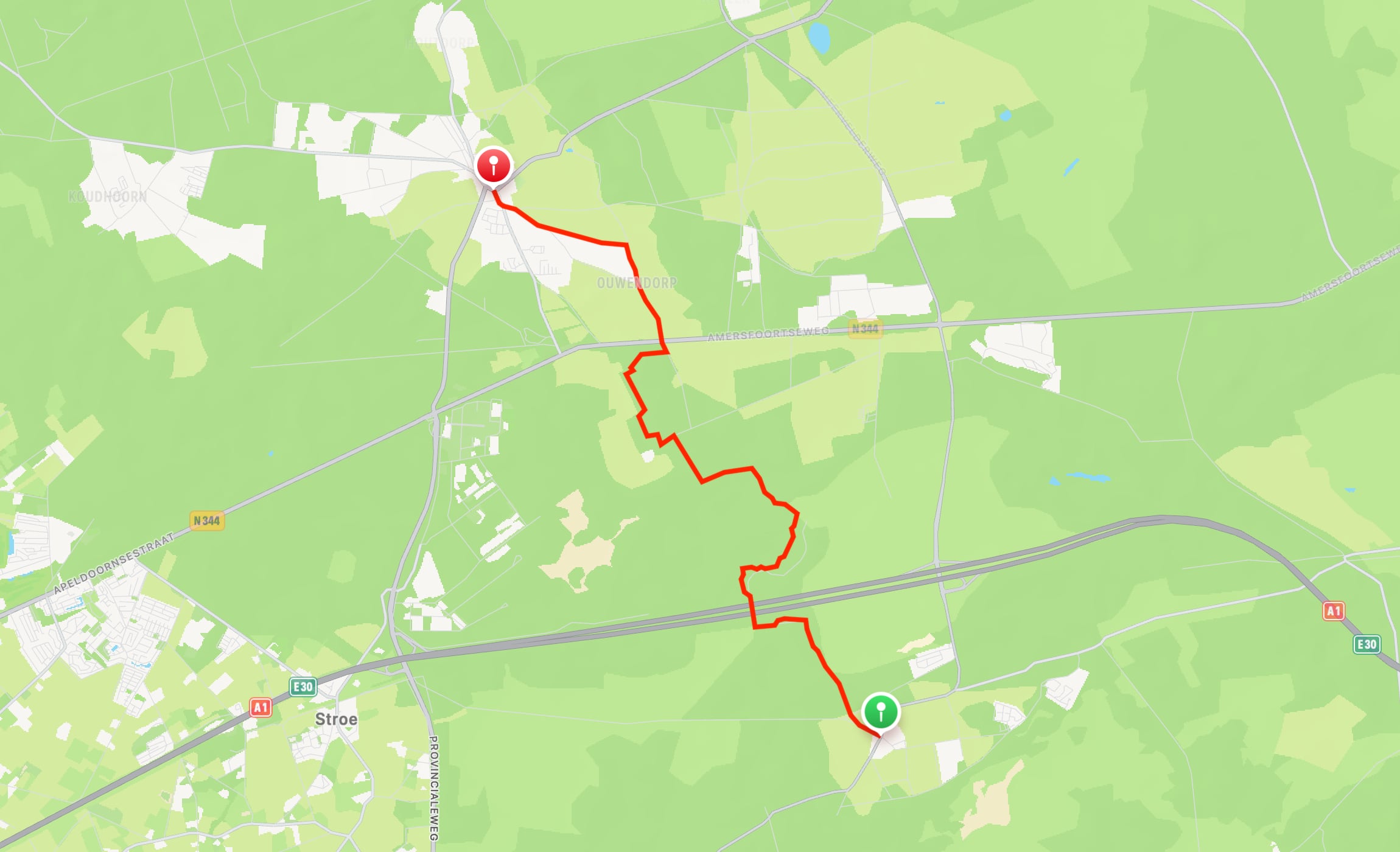 Map of Veluwe Wander Trail part 06