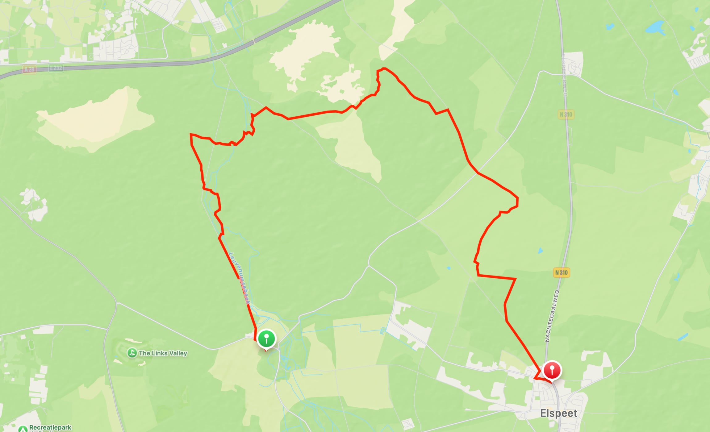 Map of Veluwe Wander Trail part 09