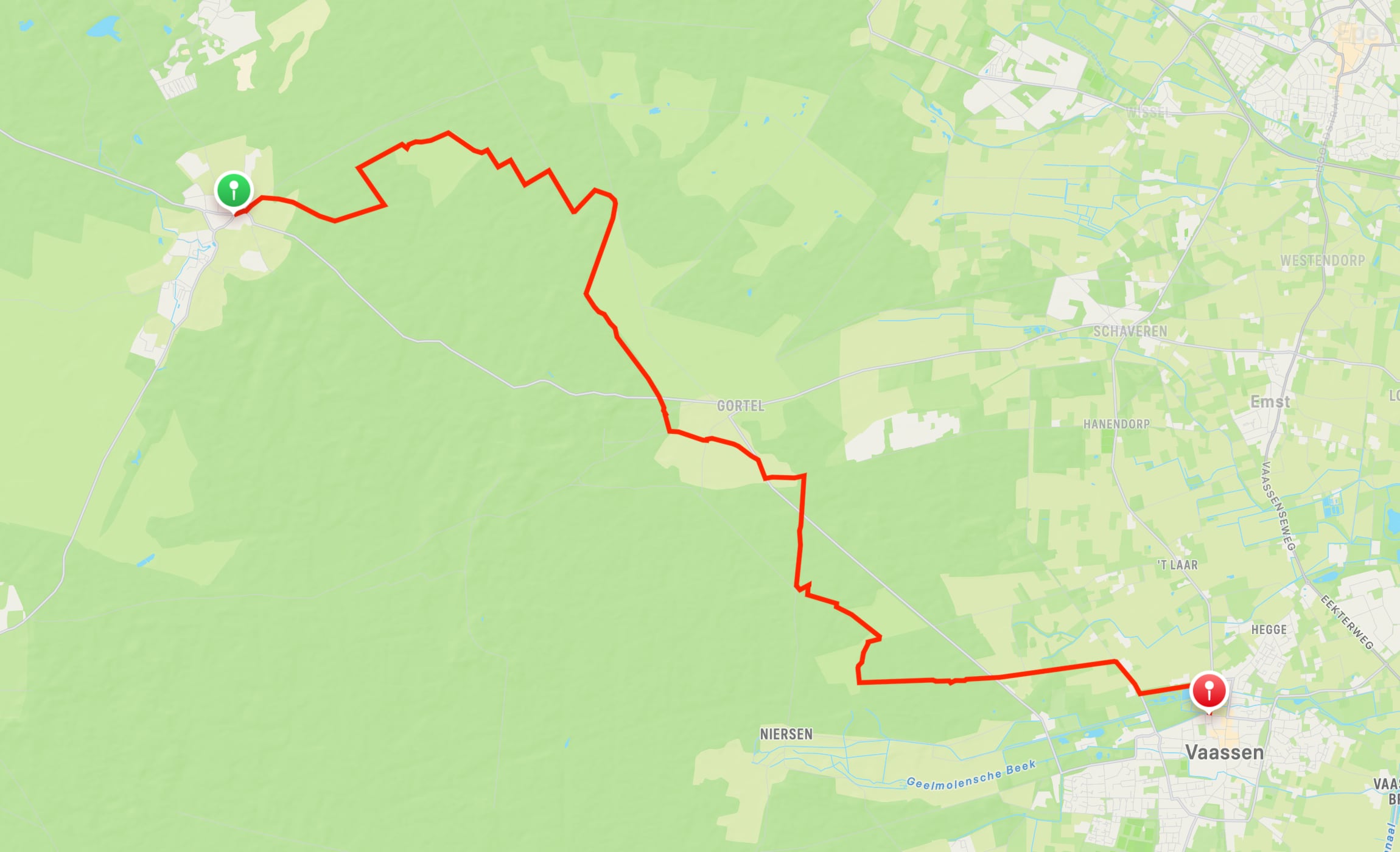Map of Veluwe Wander Trail part 11