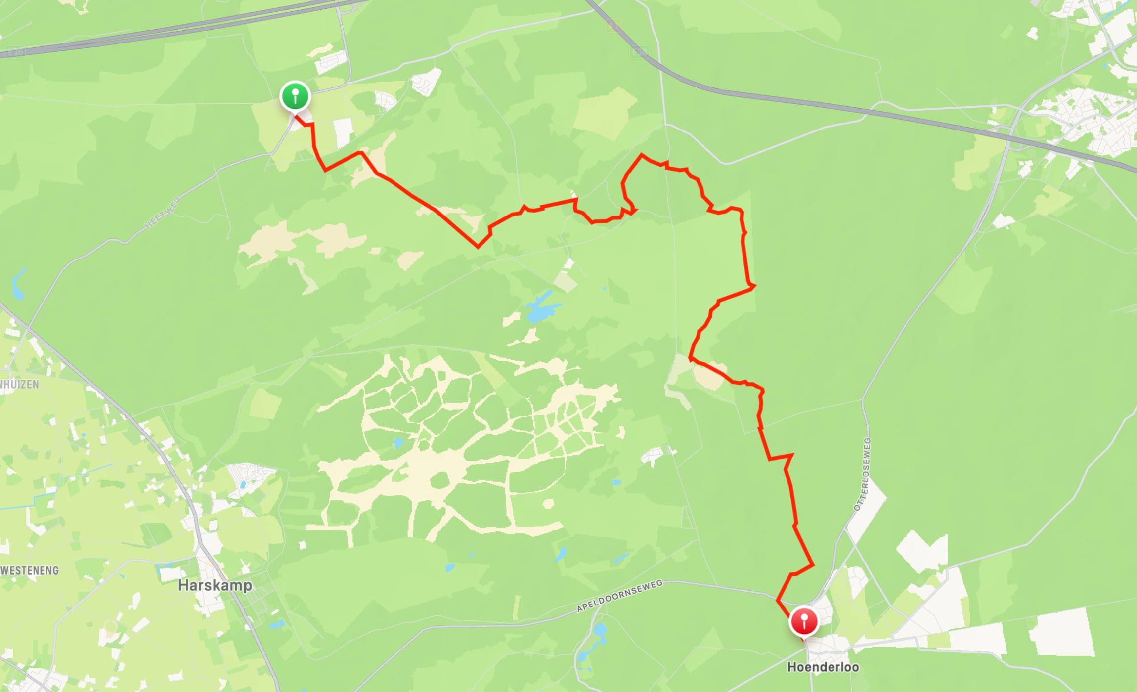 Map of Veluwe Wander Trail part 14