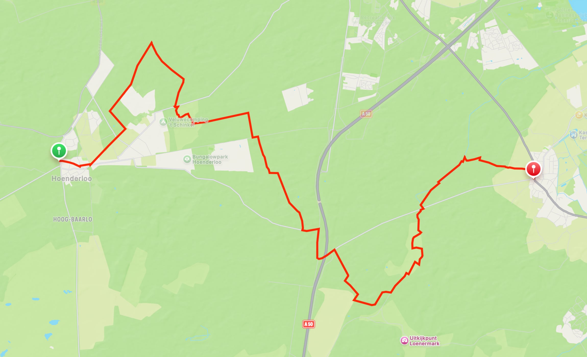 Map of Veluwe Wander Trail part 15