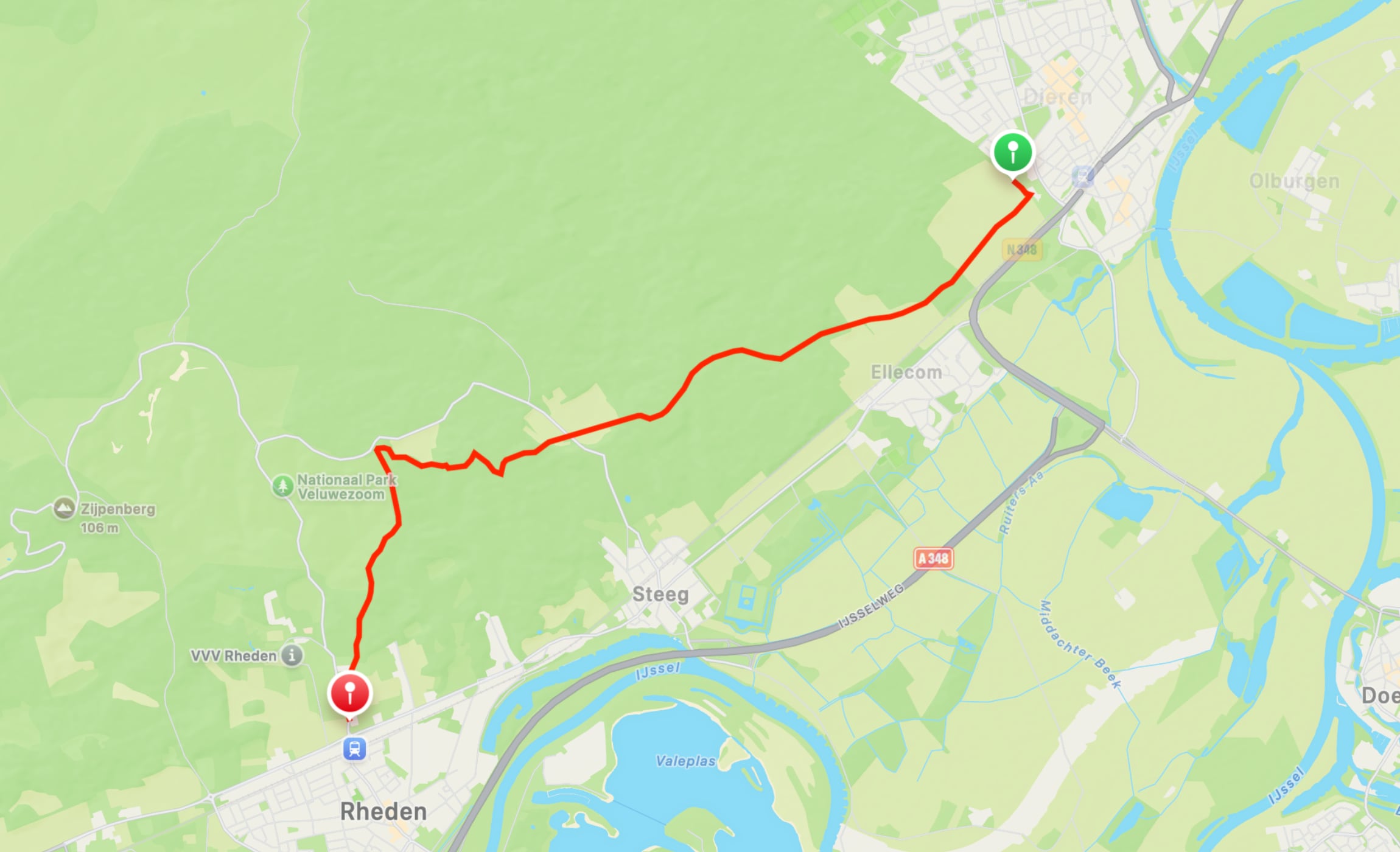 Map of Veluwe Wander Trail part 17
