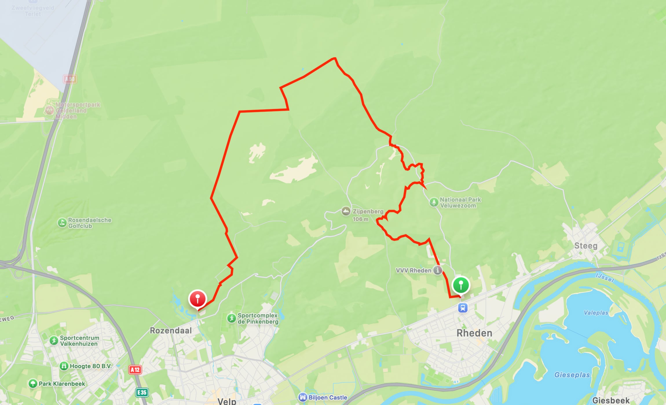 Map of Veluwe Wander Trail part 18