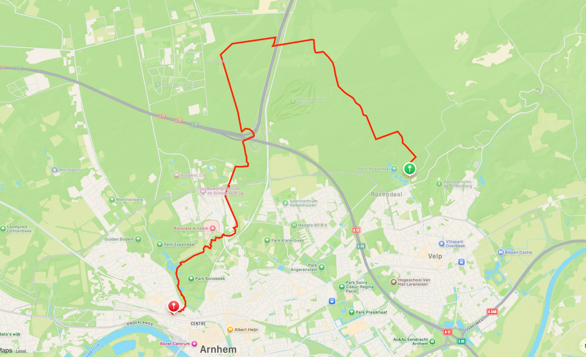 Map of Veluwe Wander Trail part 19