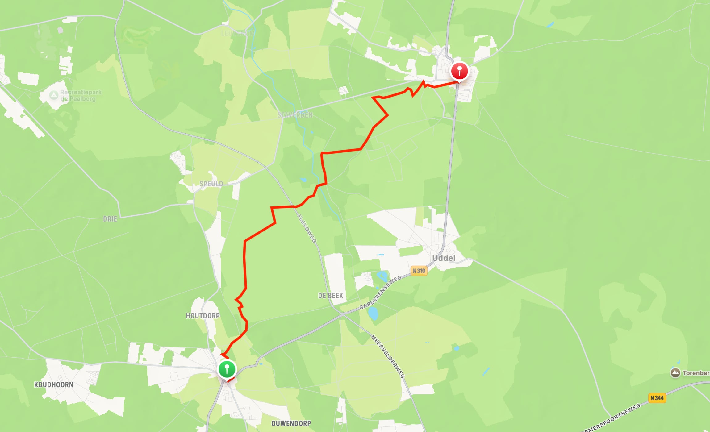 Map of Veluwe Wander Trail part 20