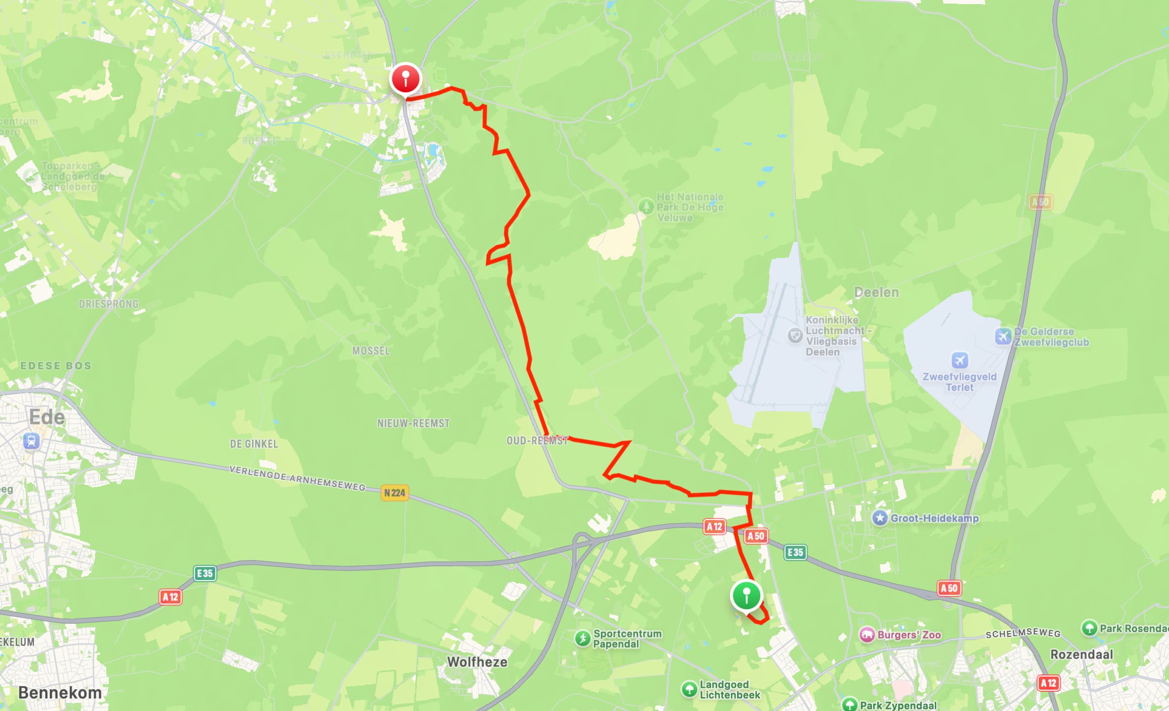 Map of Veluwe Wander Trail part 23