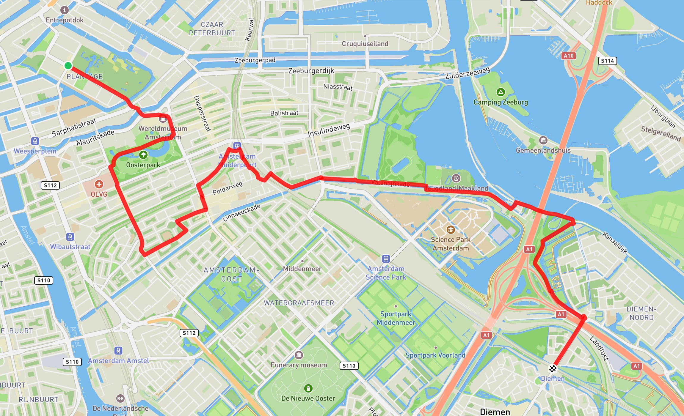 Map of Westerbork Path part 1
