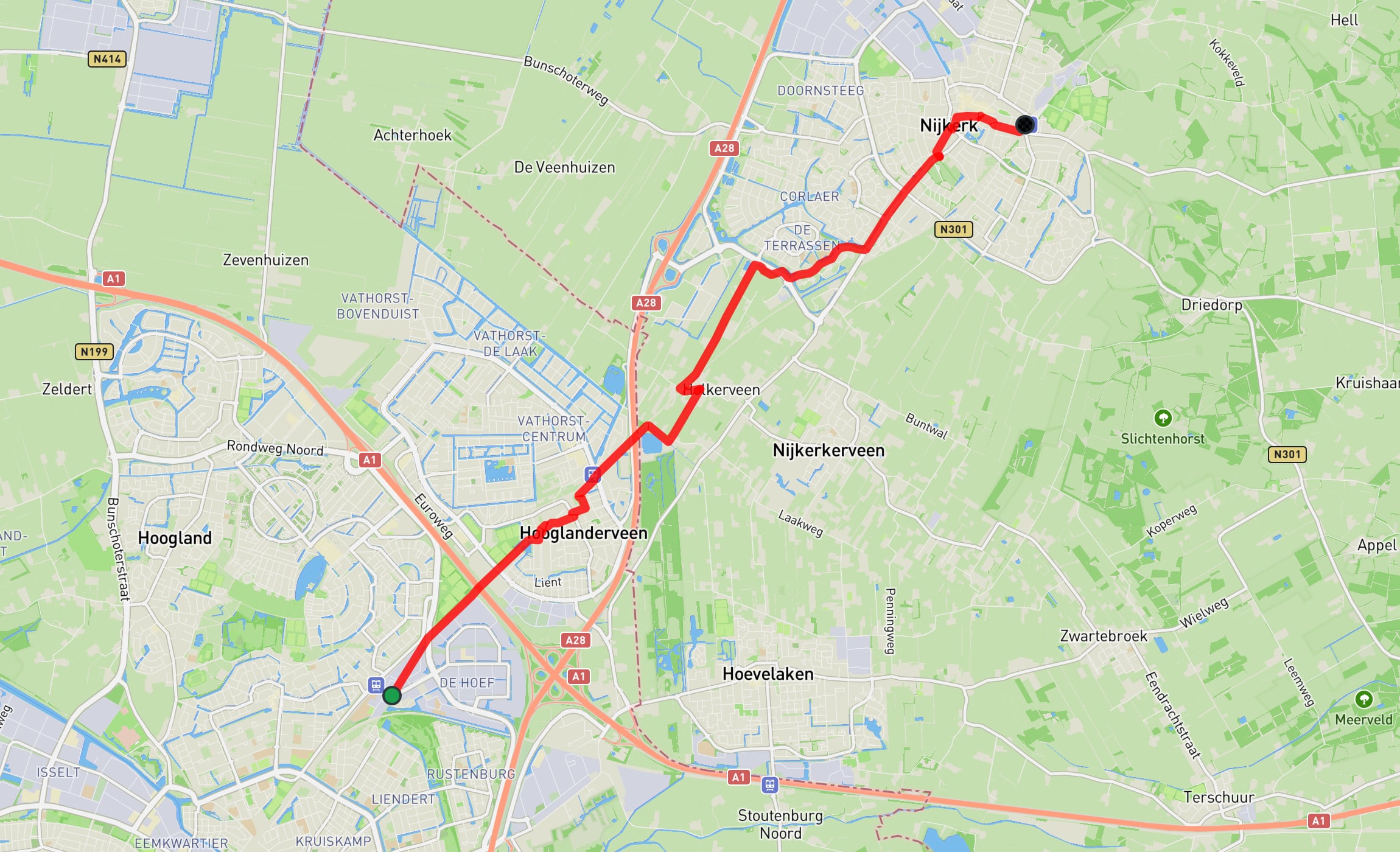 Map of Westerbork Path part 10