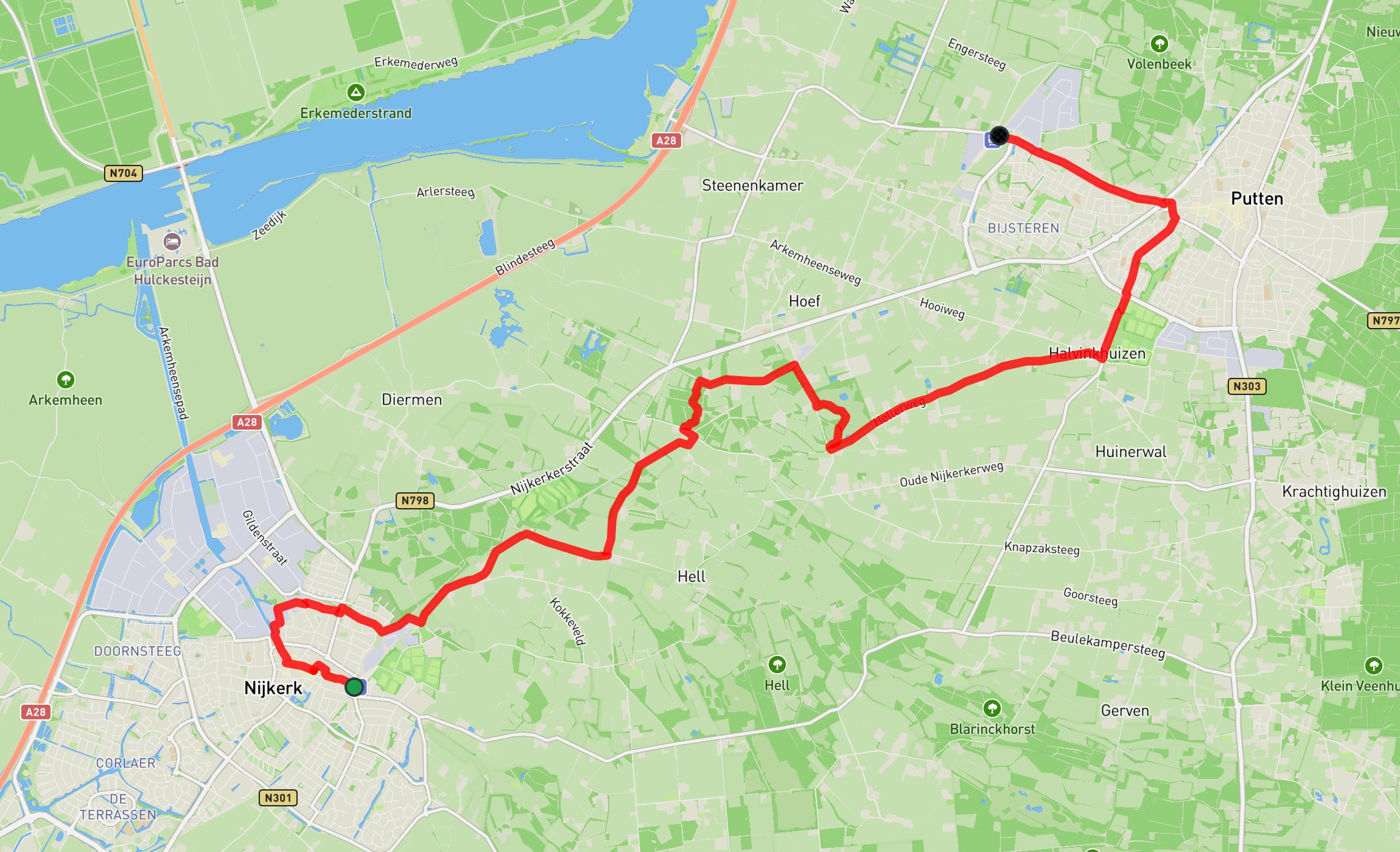 Map of Westerbork Path part 11