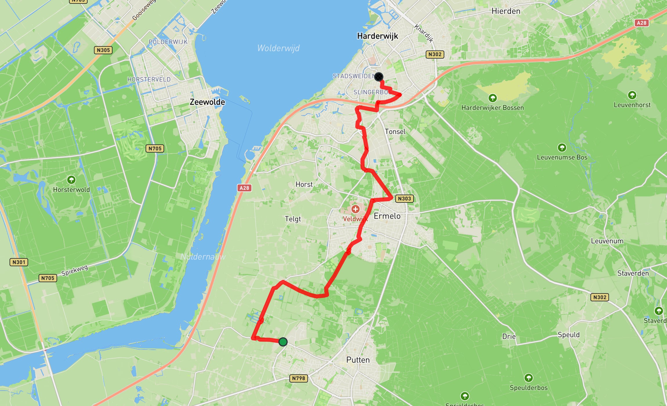 Map of Westerbork Path part 12
