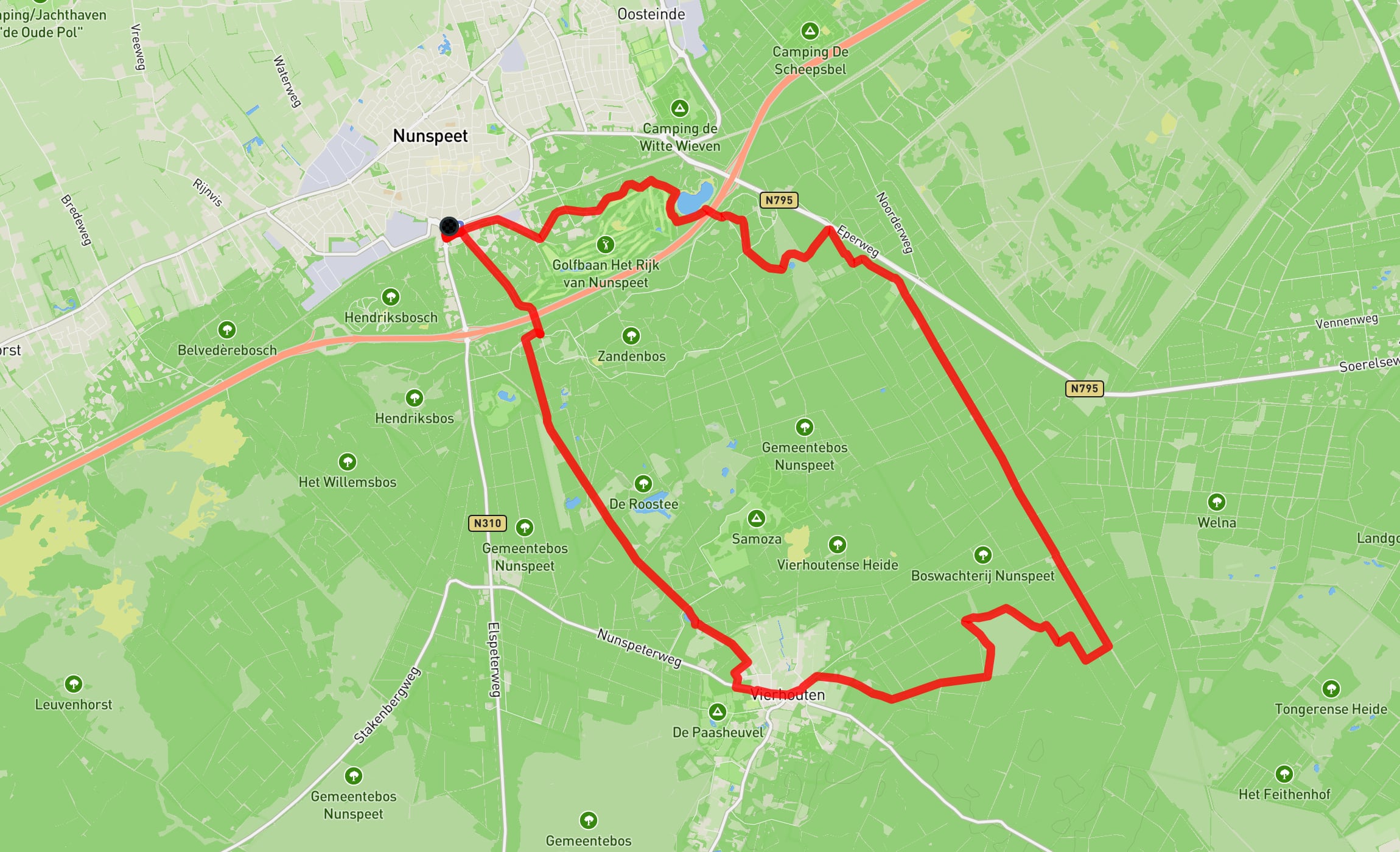 Map of Westerbork Path part 14