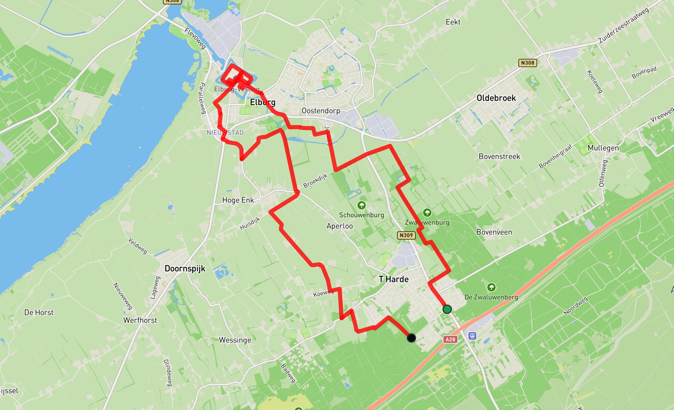 Map of Westerbork Path part 16