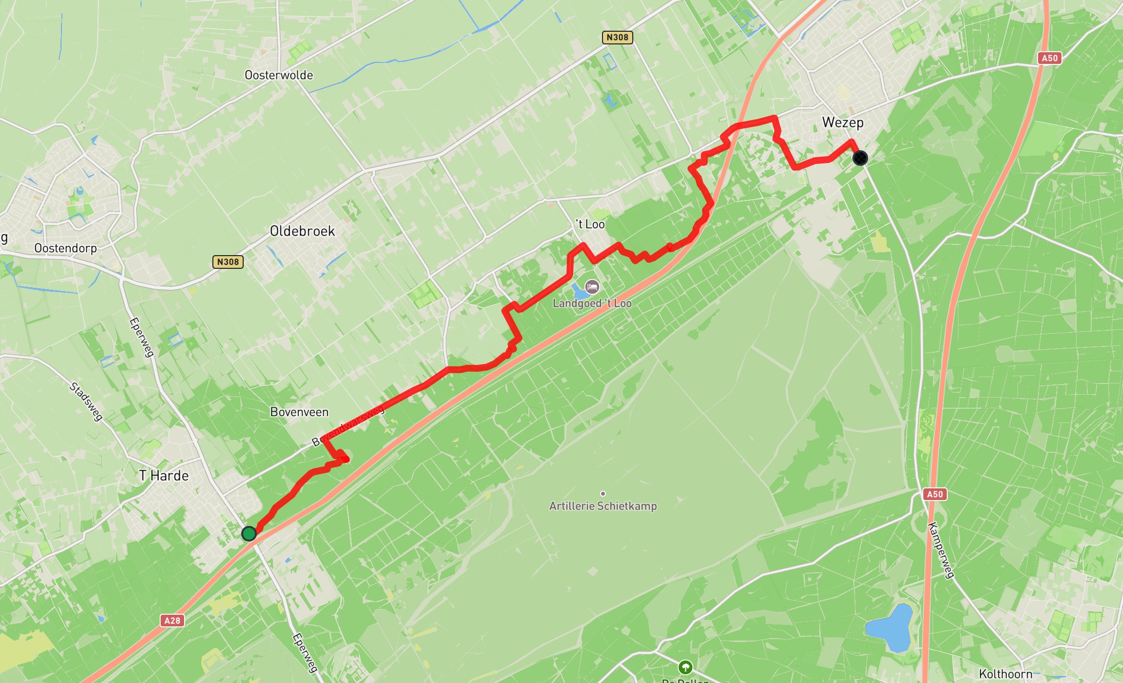 Map of Westerbork Path part 17