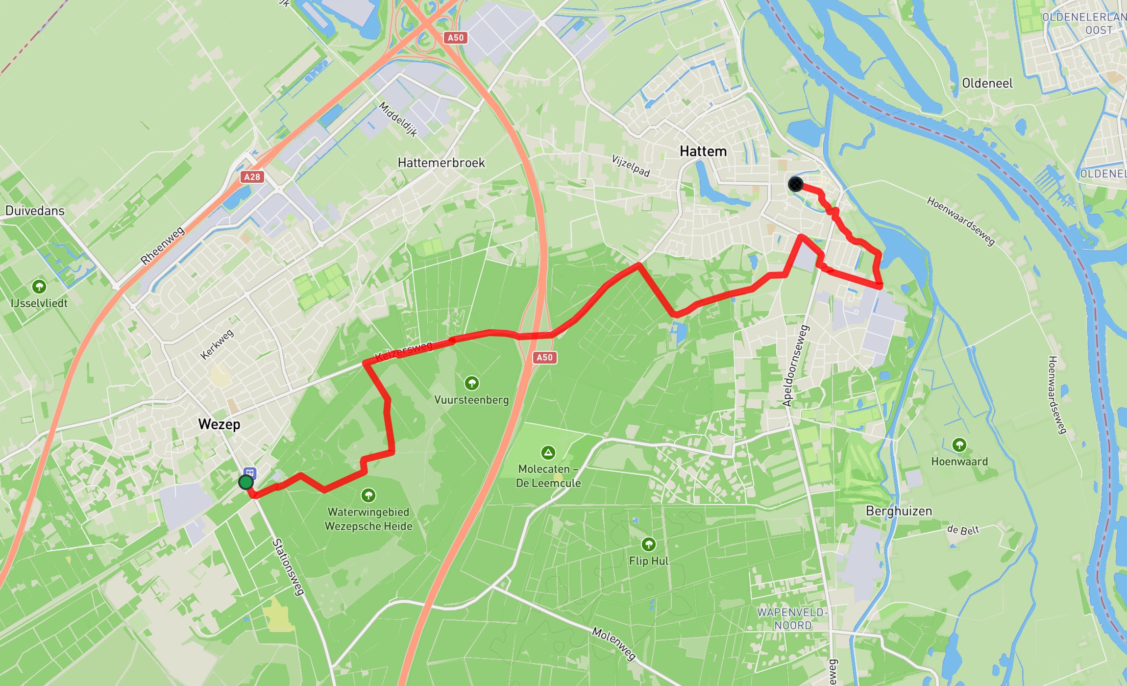 Map of Westerbork Path part 18