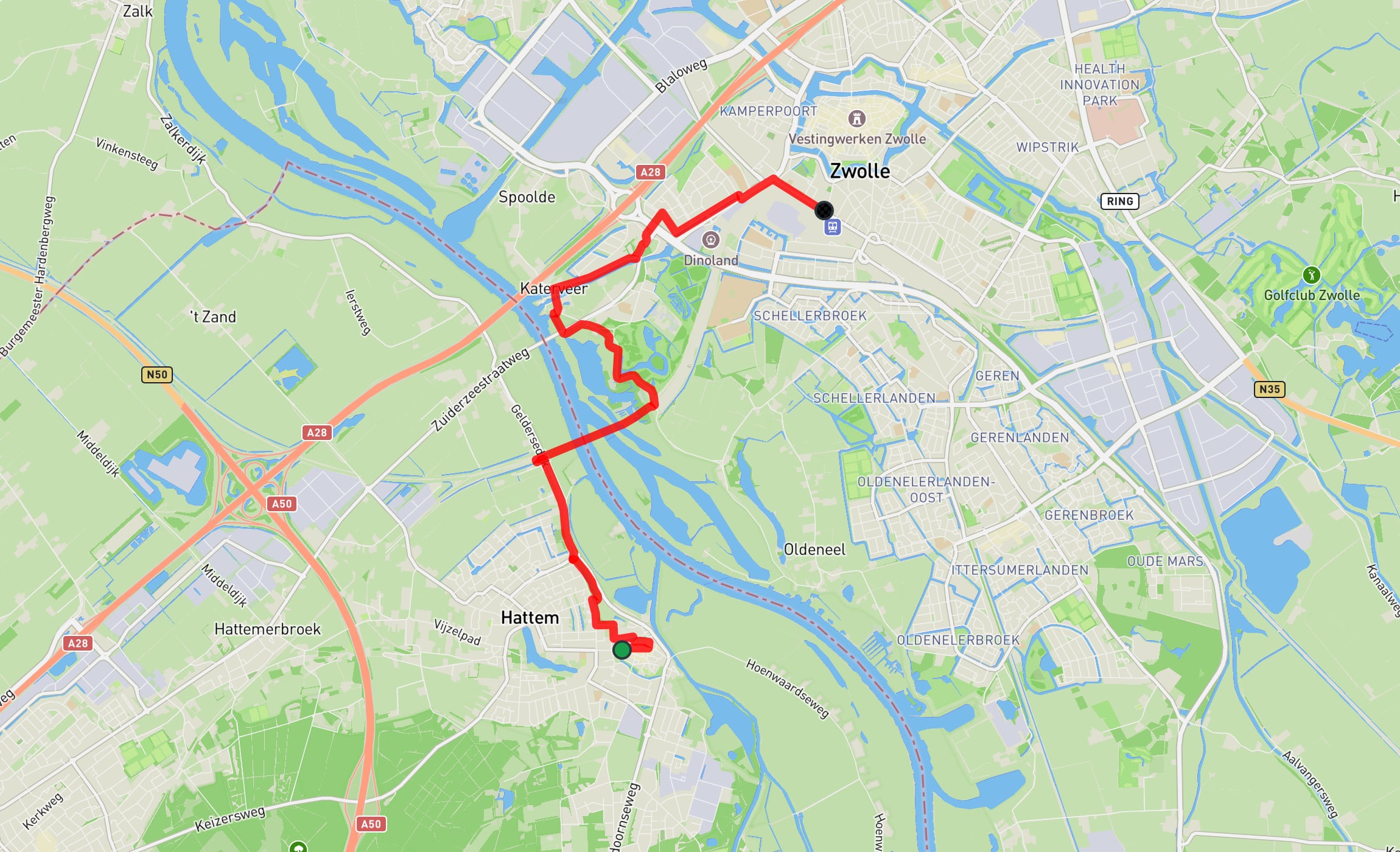 Map of Westerbork Path part 19