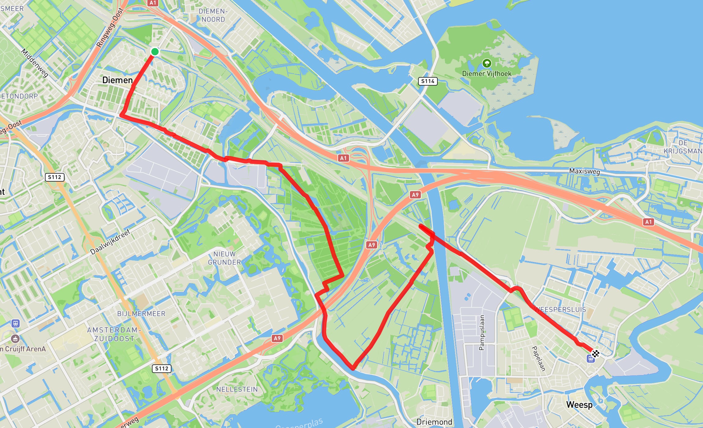 Map of Westerbork Path part 2