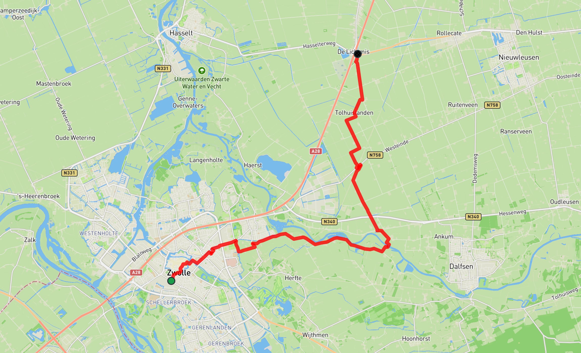 Map of Westerbork Path part 20