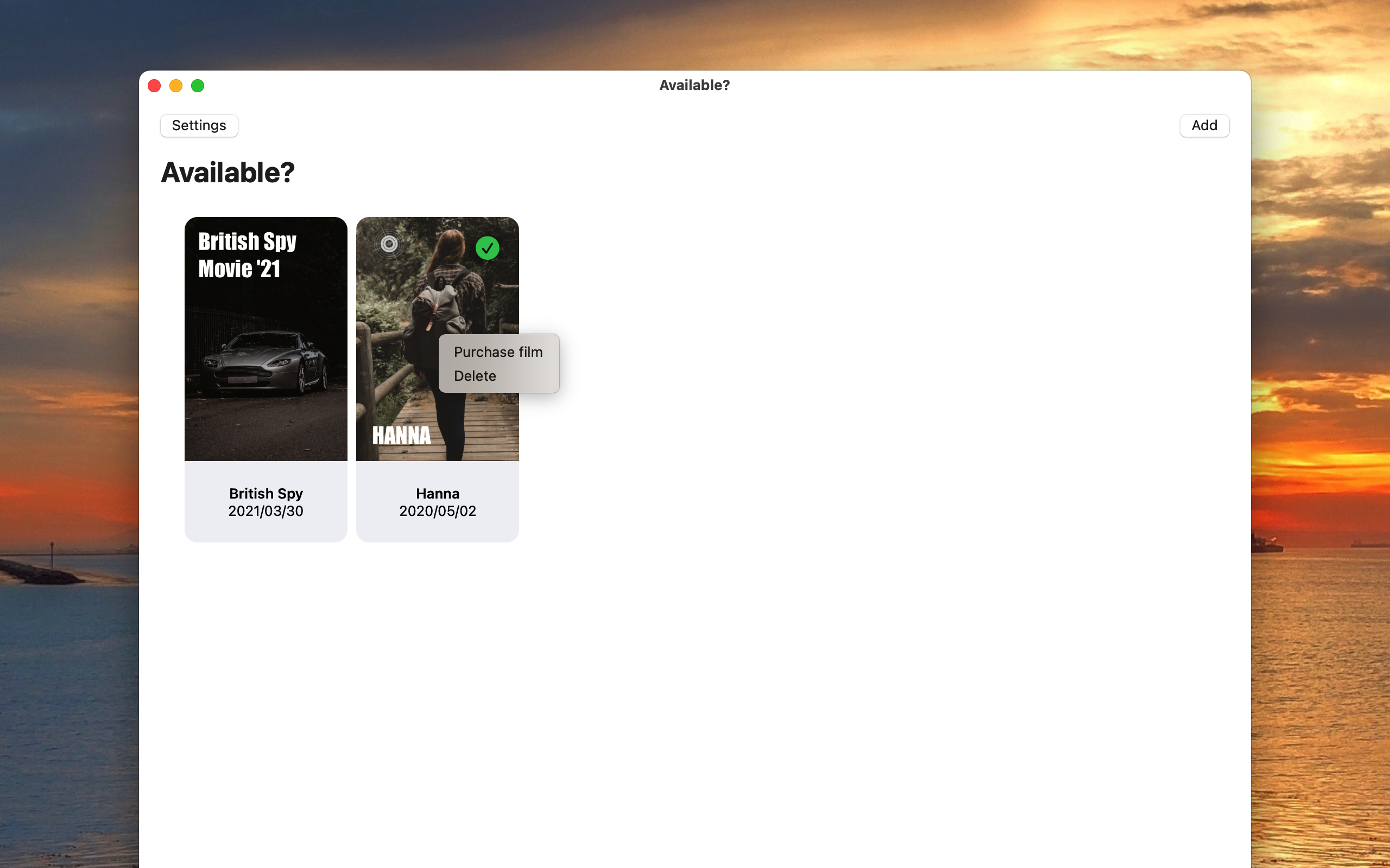 Available? screenshot 2