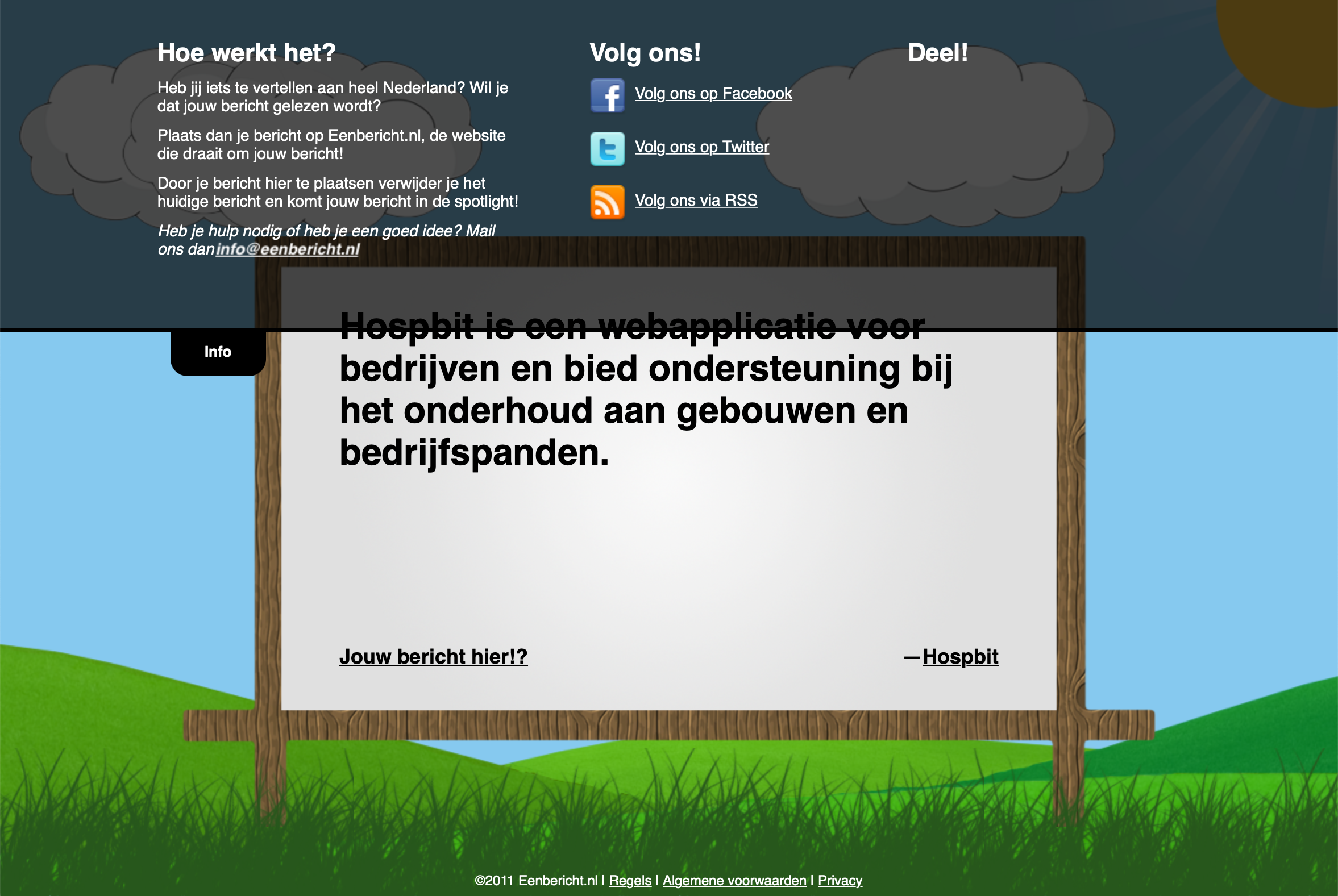 eenbericht.nl screenshot 2